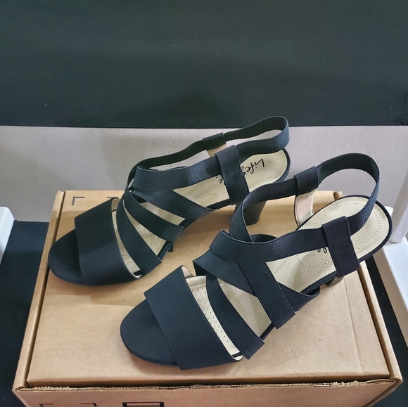 LifeStride Charlotte Sandal in 2021 | Black strappy heels, Womens summer shoes, Heels